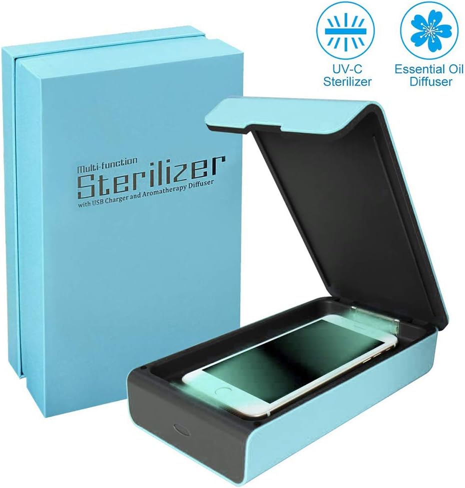 Jackallo UV Cell Phone Sanitizer Portable UV Disinfection Box with Aromatherapy Function