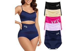 Unique Underwear, Unique Underwear for Women, High-Waist Tummy Control Seamless Shaping Silky Soft Breathable Briefs