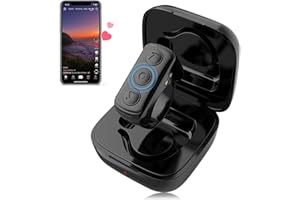 BIFTU Remote Scrolling Ring for TikTok, Page Turner Clicker for Kindle App, Bluetooth Remote Control for TIK Tok, Wireless Camera Video Remote Shutter for iPhone iPad Android Tablets -Black