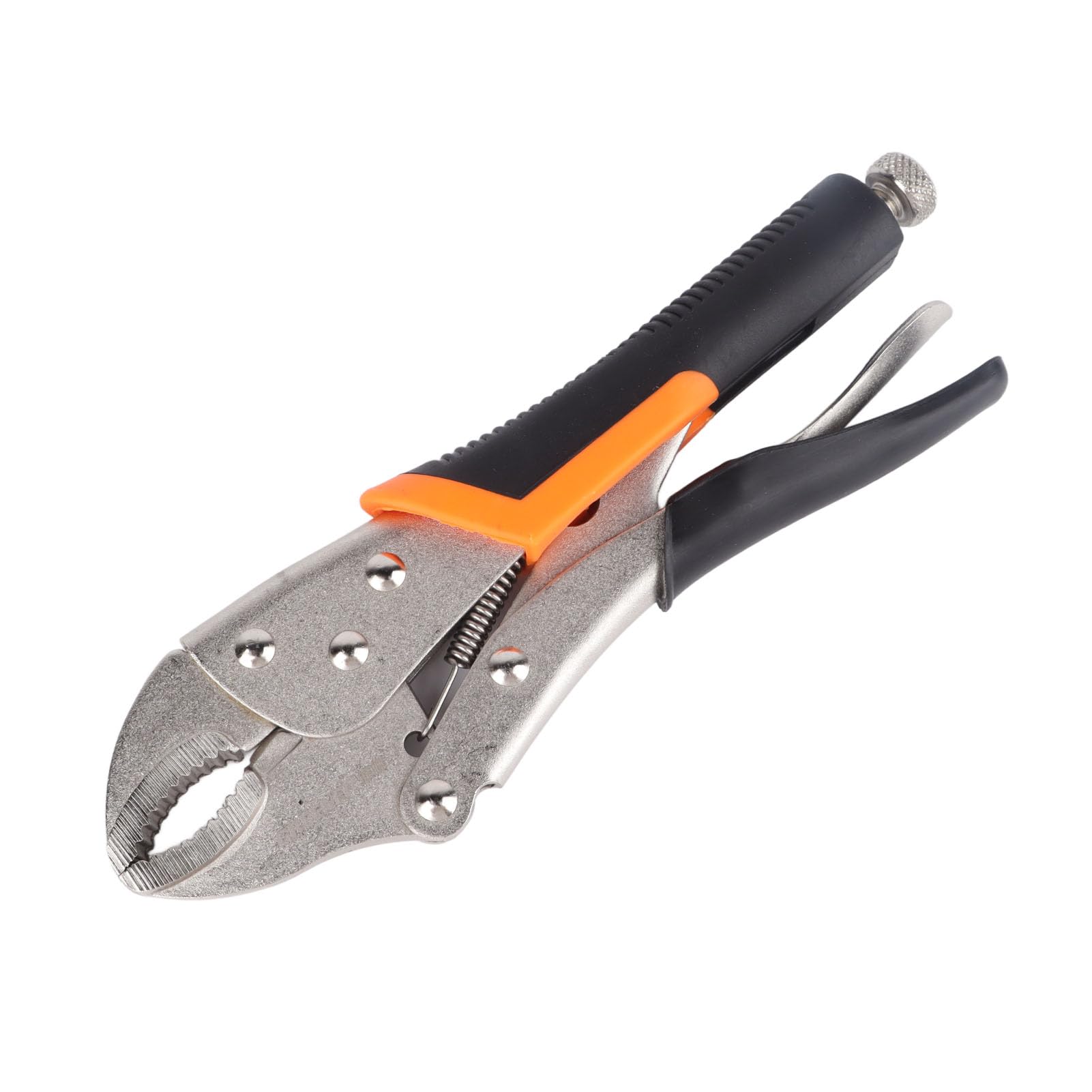 Locking Grip Pliers, 10in Curve Jaw Pliers Non-Slip Gripping Screw Removal Jaws Parrot Nose Locking Pliers Mole Grips Pliers for Clamping, Holding, Pulling, Cutting, Driving Screws