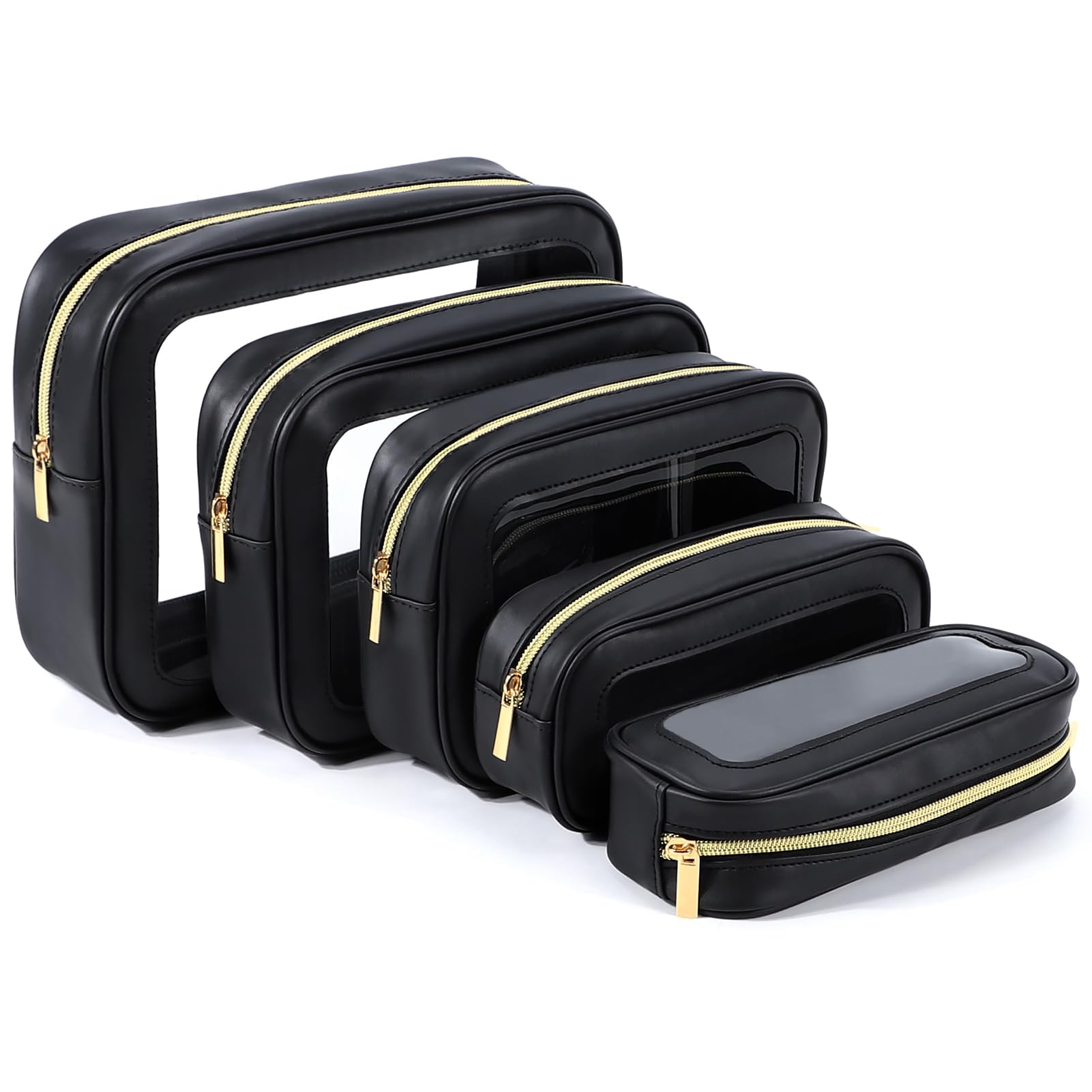 Photo 1 of YOPCDJ 5PCS Diaper Bag Organizer Pouch Set, TSA Approved Toiletry Bag?Clear Waterproof TPU Makeup Bag Set Travel Organizer Bags for Women and Kids