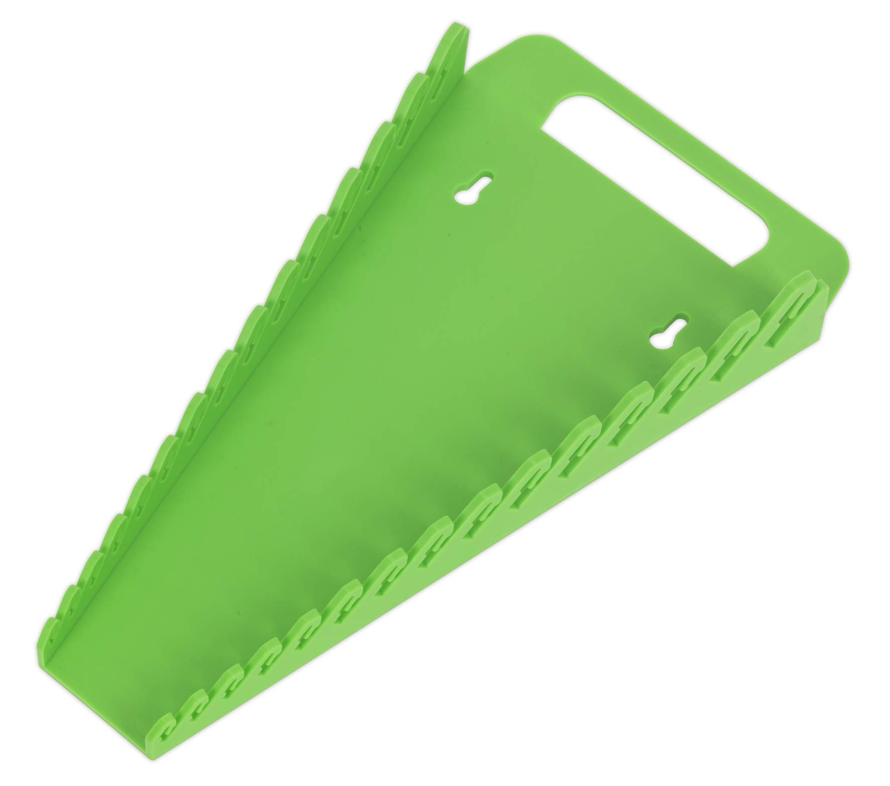 Sealey Wr08Hv Spanner Rack Capacity 15 Spanners Hi-Vis Green