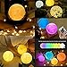 NEWKBO 16 Colors RGB 3D LED Moon Lamp, with Remote &Touch Control,Adjustable Brightness USB Rechargeable, with Wooden Stand, for Parties,Dinner Table, Cafe and Bedroom.(5.9 Inch)