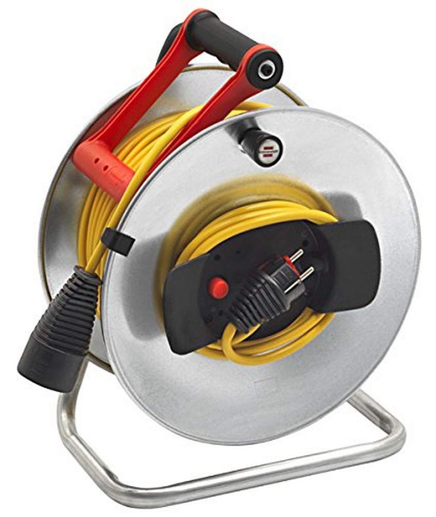 Brennenstuhl Silver Jardi Cable Reel, Grey, 1207451