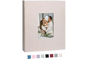 Cherrich Photo Album 8x10 Linen Picture Book 26-Page Album Holds 52 Photos Art Presentation Folder for Picture or Certificates Storage