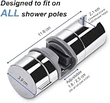 ZOTTI Adjustable Shower Head Holder Slide Part Chrome 18-25mm Universal Rust view 3