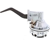 Speedway Motors Small Block Ford Mechanical Fuel Pump, 80 GPH High-Flow Design w/ 6 PSI Output, Chrome Aluminum Housing with &frac14;&rdquo; NPT Ports, Compatible with 221&ndash;351W Ford V8 Engines