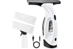 Window Vacuum Squeegee Cordless,Power Window Vacuum Cleaner Set,Window Squeegee Electric Cleaning Tool for Showers,Mirrors,Gl
