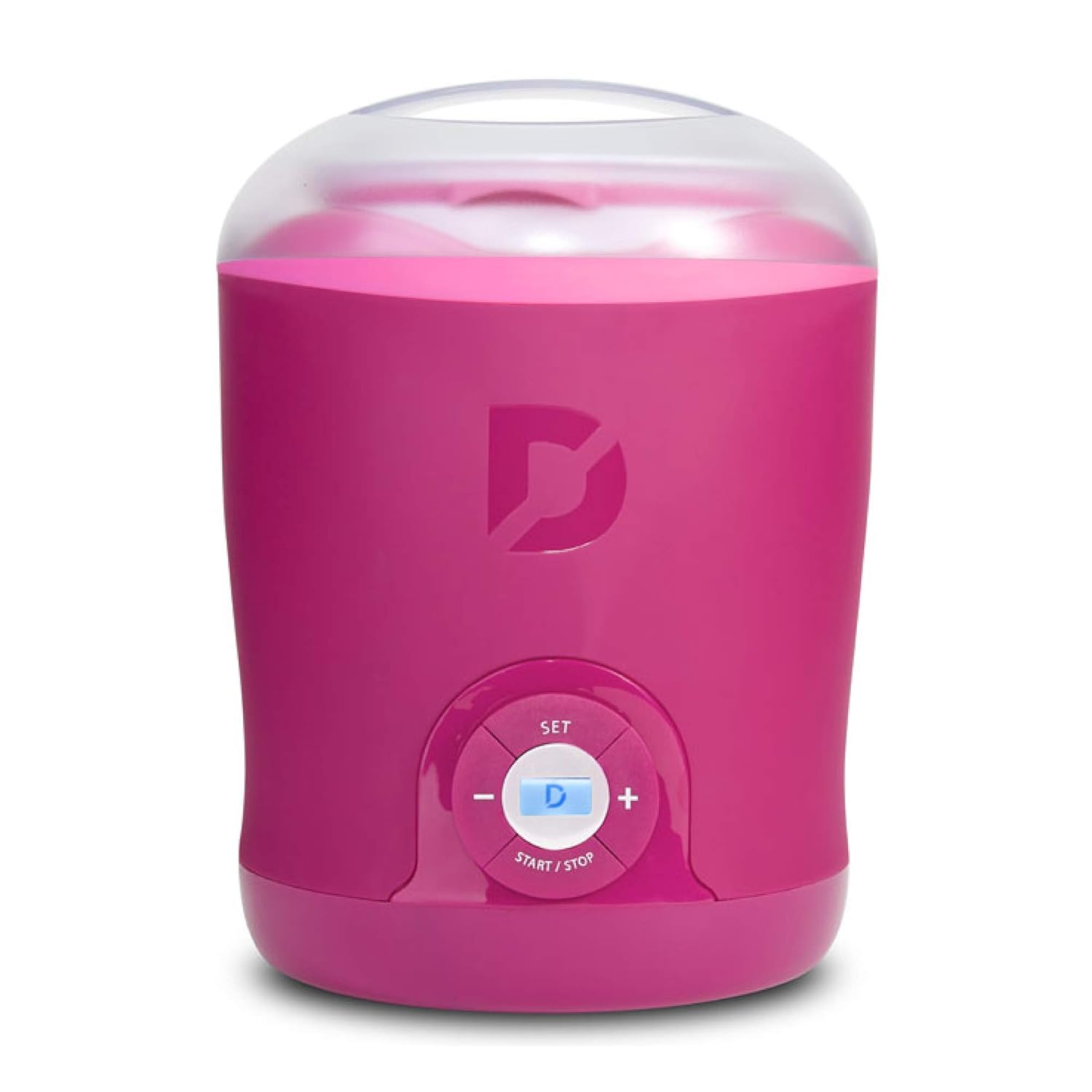 Dash DGY001PK Greek Yogurt Maker Machine with LCD Display + 2 BPA Storage Containers with Lids: Perfect for Organic, Sweetened, Flavored, Plain, or Sugar Free Options for Baby, Kids, Parfaits, Pink