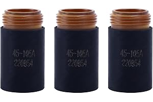 Lewan 3Pcs 220854 Plasma Cutter Retaining cap Fit for Hypertherm PMX 45XP/65/85/105 HRT HRTs MRT Retaining Cap