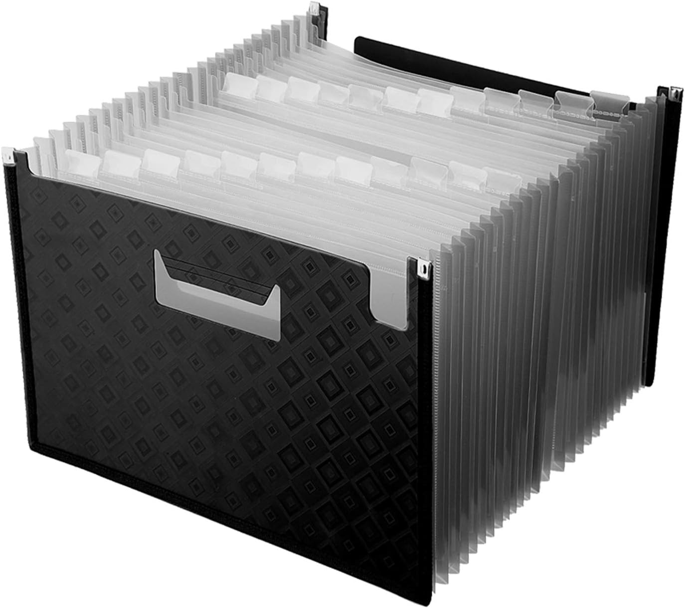 24 Pockets Expanding File Folders,A4 Accordion File Organizer Expandable File Folder with dividers High Capacity Plastic File Wallets Stand Bag for Office/Business/Study