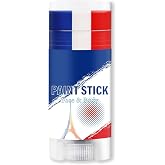 Blue White and Red France Face Paint Stick for World Cup Fans, Sweatproof &amp; High Pigment Sports Face Body Paint Sticks for Football, Rugby, Softball, Baseball, Lacrosse, Party Accessories