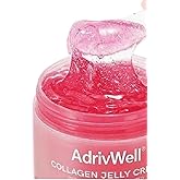 ADrivWell Collagen Jelly Cream,Korean Face Moisturizer with Niacinamide&Freeze-Dried Hydrolyzed Collagen,Glow Hydration & Anti-Aging Skincare for Fine Lines,& Dullness,24 Hour Hydration(3.71 fl.oz.)