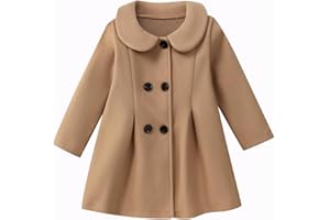 METYOUEZE Toddler Baby Girl Clothes Jacket Coat Long Sleeve Double Breasted Trench Dress Coat Fall Outfit