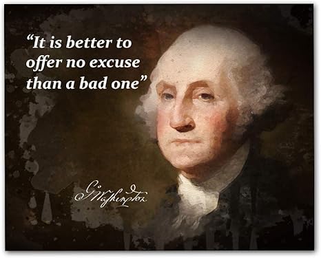Amazon Com George Washington Quotes Wall Art 8 X10 Unframed Art Print Stunning Usa President Room Wall Decor Great For Teachers Librarians And Historians Posters Prints