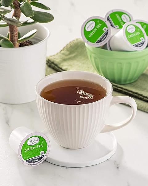 GREEN TEA SINGLE SERVE KEURIG K-CUPS, CAFFEINATED, SMOOTH FLAVOR, ENTICING AROMA, 72 COUNT