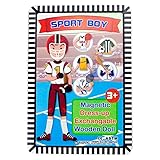 J&C Sport Boy Magnetic Dress-up Wooden Doll