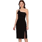 Adrianna Papell, Knit Crepe Short Dress, Ivory, 10