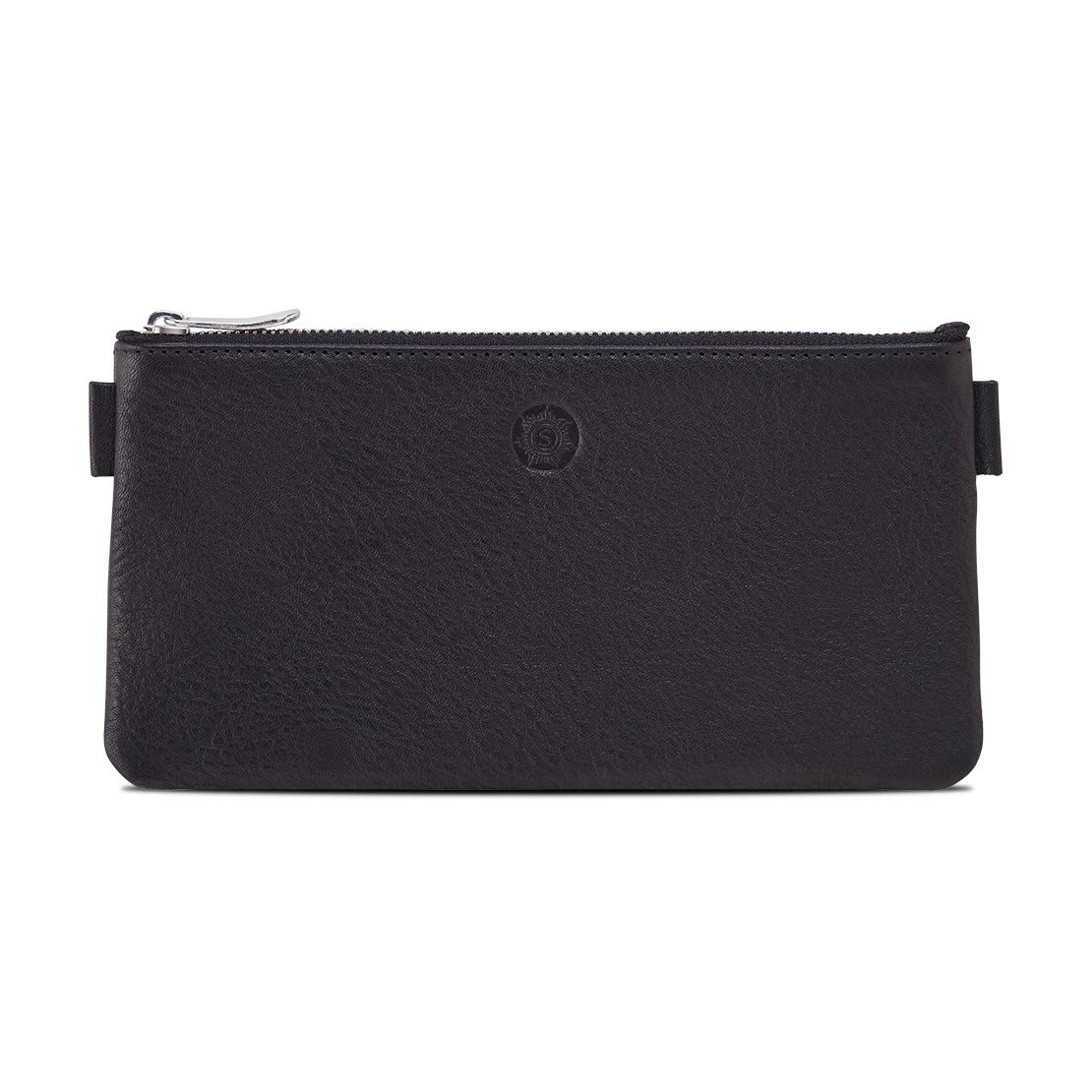 Sonnenleder "Busch" High Quality Leather Case, Color: Black, Genuine Leather * Made in Germany