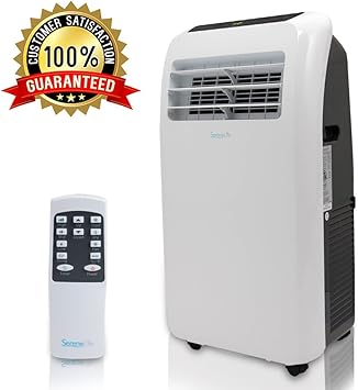Serenelife 10 000 Btu Portable Air Conditioner 3 In 1 Floor Ac Unit With Built In Dehumidifier Fan Modes Remote Control Complete Window Mount