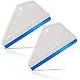 EHDIS Small Squeegee Window Tint Squeegee Silicone Squeegee Wiper Blade for Car Window Glass Mirror Cleaning Wash Cleaner Wiper - 2 PCS