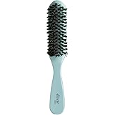 Diane Nylon Reinforced Boar Bristle Curved Smoothing Hair Brush for Frizz & Flyaways, Hairbrush For Hair Edges and Taming Baby Hairs, Glossy Finish on Ponytails, Buns and Updos, Hairbrush for Women