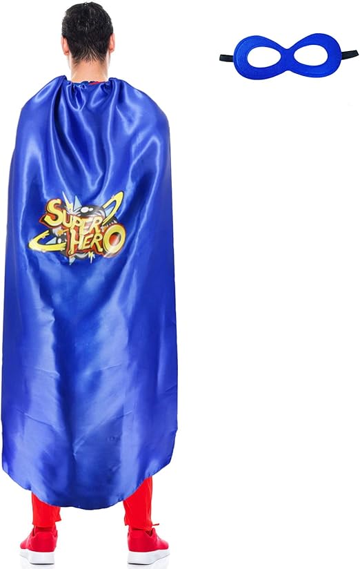 Men & Women's SuperheroCape or Cloak with Mask for Adults Party Dress