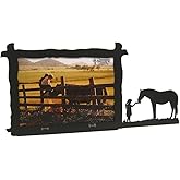 Innovative Fabricators, Inc. American Steel Farm & Ranch Picture Frame, Girl Feeding Horse, 5x7 Landscape, MADE IN USA