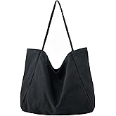 YAVCOOL Canvas Tote Bag for Women Large Hobo Shoulder Bag for Work Travel Casual Message Bag Tote Purse handbags