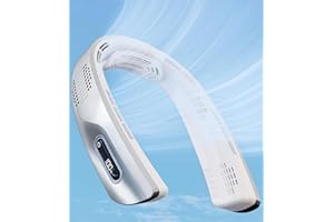 BEYYON Neck Fan-7000mAh Portable Neck Fan, 18H Wearable Personal Fan Airflow Cooling with 4 Turbos, Rechargeable Neck Fan, Hands-Free Bladeless Neck fan for Hot Flashes/Travel/Outdoor Work