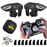 Mikirini 13 in 1 Mobile Gaming Combo Kits, L2R2 4 Triggers Cell Phone Controller for iPhones/Android Phones, compatible with PUBG/Fortnitee/Call of Duty/Knives Out/Apex Legends Mobile