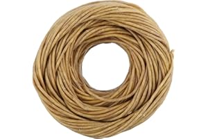 Organic Beeswax Coated Candle Wick 2mm Thick 200 Feet Natural Hemp Fiber Wick for DIY Scented Candles Paraffin Stearic Acid T