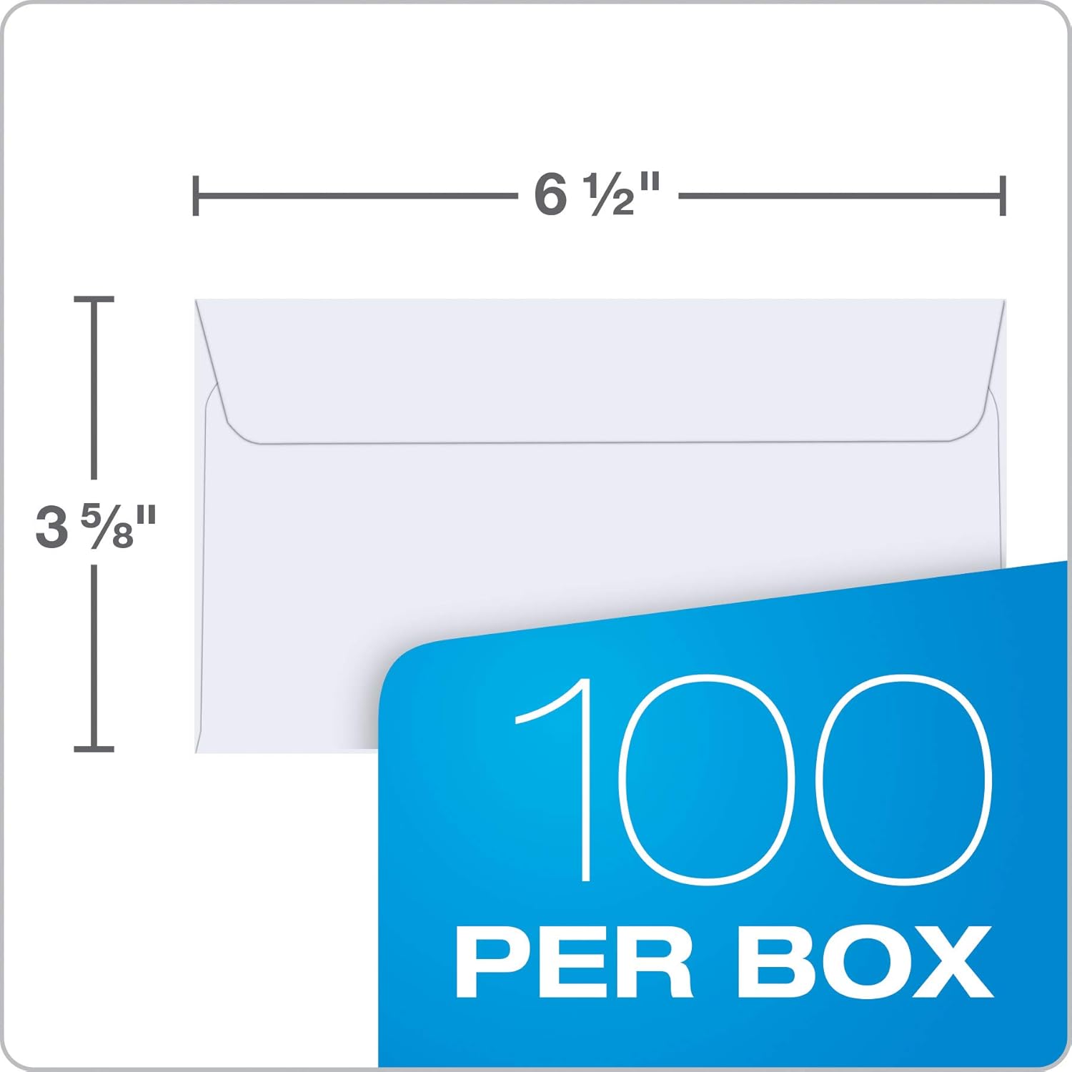 Quality Park #6 3/4 Security-Tinted Envelopes with Peel & Seal, 100-Pack, White – QUA10417 : Office Products
