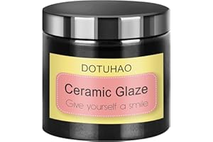 DOTUHAO Underglaze for Ceramics, Black Ceramic Glaze Color Pigment Powder, 4 Ounces Underglaze Color Glaze Ceramic Clay Dyeing Supplies (Black, 4 oz)