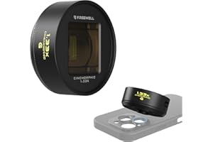 Freewell 1.33x Gold Anamorphic Lens Compatible with 17mm Mount iPhone, Samsung - Cinematic Smartphone Lens with Wide Aspect, Rich Gold Flare, and Enhanced Film Look