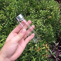 90ml Glass Bottles Aluminium Cap Transparent Clear