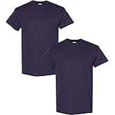 Gildan Men's Heavy Cotton T-Shirt, Style G5000, 2-Pack XL-BlackBerry
