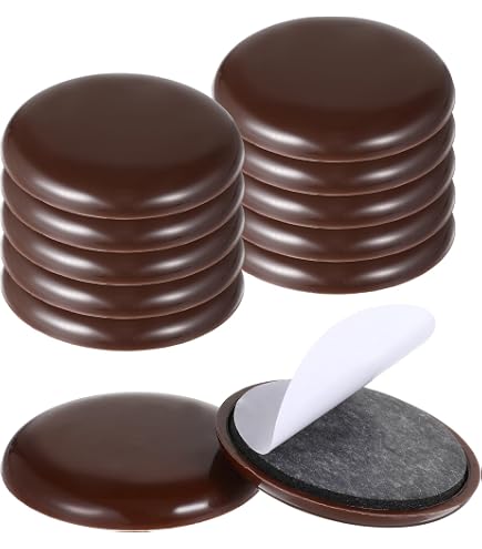 Uxcell 4-Pack Self-Adhesive Square Furniture Sliders – 50x50mm Plastic Glides For Chairs, Appliances, Carpet, Tile & Hardwood Floors