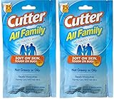 Cutter All Family Mosquito Wipes (HG-95838) (Pack of 2)