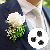Siqian 30 Pcs Pin Back Locking Backs for Badges PVC Rubber 0.45 inch view 3