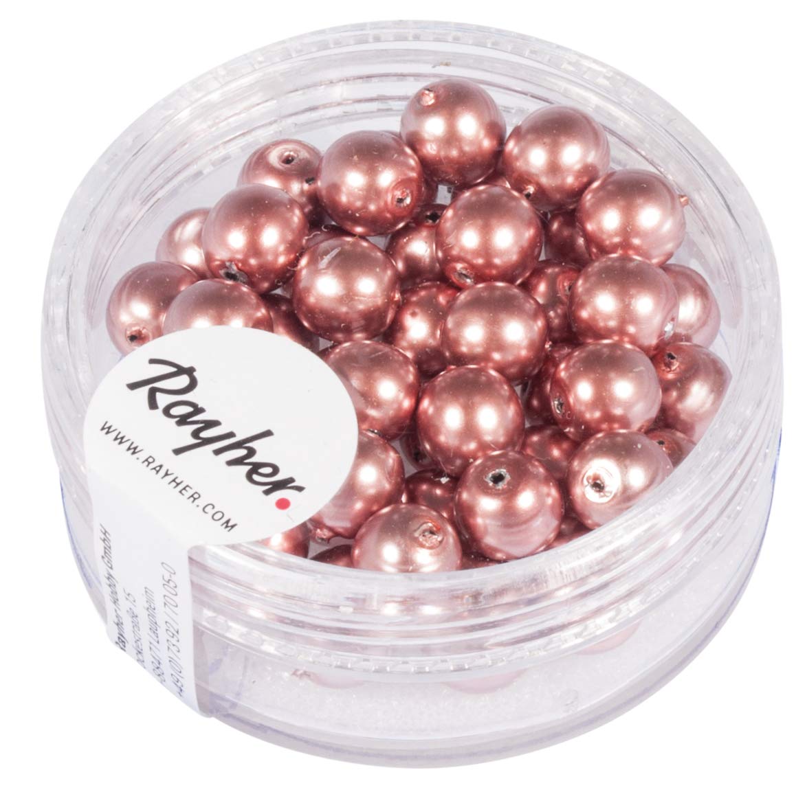 Rayher 14401221 Renaissance Glass Wax Beads Diameter 6 mm