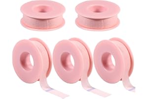 Lash Tape for Eyelash Extensions, 5rolls Silicone Gel Eyelash Tapes, Pain-Free Removal Breathable Micro-Porous Lash Tape, Sen