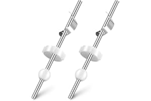 Dreyoo 2 Pack 6-1/4 inch Bathroom Lavatory Faucet Pop Up Ball Rod, Pivot Rod Replacement for 86783 and PP941-652, Compatible with Price Pfister Bathroom Sink Pop up Stopper, Ball 0.6 Inch, Chrome