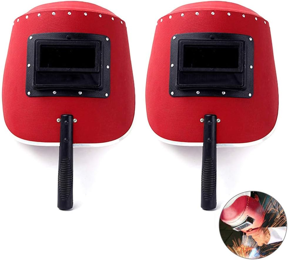 Anseal Hand Held Welding Mask, Manual Adjustable Lens Color Antiglare