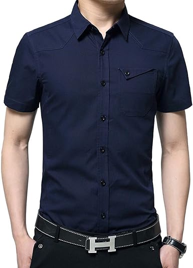 muscle fit work shirts