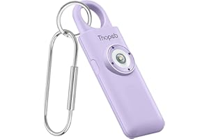 Thopeb–Personal Alarm, Personal Safety Alarm for Women– Extra Loud Siren Birdie Sound – Rechargeable – Self Defense Keychain for College Essentials (Lilac)