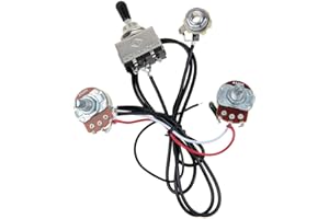 Guitar Wiring Harness with 1V/1T 3 Way Switch & Lift Switch For Electric Guitar