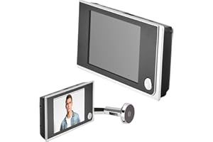 SOCOBETA Digital Peephole Viewer Doorbell Mini HD Smart Security Camera 3.5 inches Indoor LCD Screen
