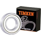 2PACK TIMKEN 6005-ZZ Double Metal Seal Bearings 25x47x12mm | Pre-Lubricated and Stable Performance and Cost Effective