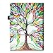 Fintie Folio Case for iPad 6th / 5th Generation (2018/2017), iPad Air 2 / Air 1 (9.7 Inch) - [Corner Protection] Premium Vegan Leather Stand Cover, Love Tree